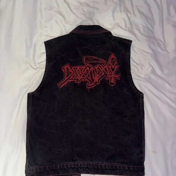 Creating Chaos Black Denim Vest